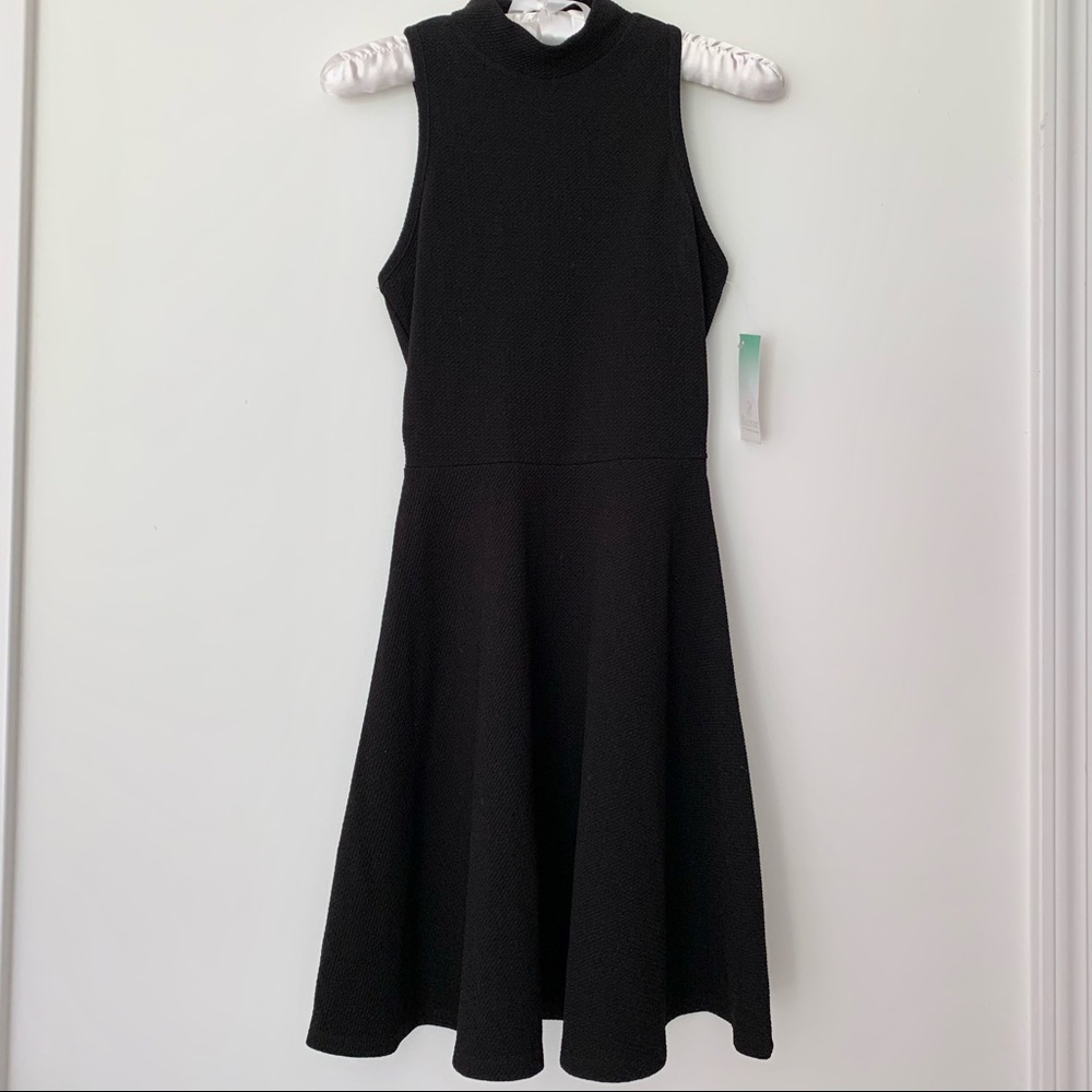 NWT Mock Neck Black Dress